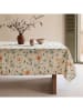 Mint Rugs Tischdecke "Floral And Tropical Tesa" in Creme/ Türkis/ Orange