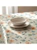 Mint Rugs Tischdecke "Floral And Tropical Tesa" in Creme/ Türkis/ Orange