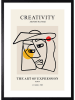 Ars Longa Gerahmter Kunstdruck "Abstract theateral face" - (L)70 x (B)50 cm