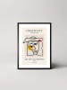 Ars Longa Gerahmter Kunstdruck "Abstract theateral face" - (L)70 x (B)50 cm