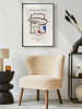Ars Longa Gerahmter Kunstdruck "Abstract portrait of lady" - (L)70 x (B)50 cm