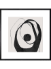 Ars Longa Gerahmter Kunstdruck "Black madness abstraction" - (L)70 x (B)70 cm
