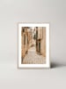 Ars Longa Ingelijste kunstdruk "Cobblestone streets" - (L)70 x (B)50 cm