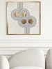 Ars Longa Ingelijste kunstdruk "Circles from lines with gold no. 2" - (L)70 x (B)50 cm