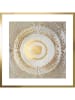 Ars Longa Ingelijste kunstdruk "Hypnotizing golden circle" - (L)70 x (B)70 cm