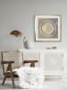 Ars Longa Ingelijste kunstdruk "Hypnotizing golden circle" - (L)70 x (B)70 cm