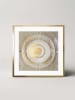 Ars Longa Ingelijste kunstdruk "Hypnotizing golden circle" - (L)70 x (B)70 cm