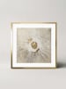 Ars Longa Gerahmter Kunstdruck "Golden line circle" - (L)70 x (B)70 cm