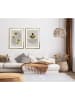 Ars Longa Ingelijste kunstdruk "Half circles abstract" - (L)70 x (B)50 cm