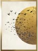 Ars Longa Ingelijste kunstdruk "Bird against the golden sun" - (L)70 x (B)50 cm