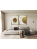 Ars Longa Ingelijste kunstdruk "Bird against the golden sun" - (L)70 x (B)50 cm