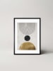 Ars Longa Ingelijste kunstdruk "Ball Gold" - (L)70 x (B)50 cm