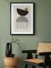 Ars Longa Gerahmter Kunstdruck "Wavy zen arc" - (L)70 x (B)50 cm