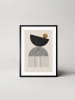 Ars Longa Gerahmter Kunstdruck "Wavy zen arc" - (L)70 x (B)50 cm