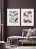 Ars Longa Ingelijste kunstdruk "Ombre Plant" - (L)70 x (B)50 cm
