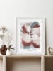 Ars Longa Ingelijste kunstdruk "Ombre Flower" - (L)70 x (B)50 cm