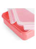 Emsa Voorraadpot "Clip & Close" koraalrood - 800 ml