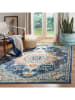 Safavieh Kurzflor-Teppich in Blau/ Hellblau
