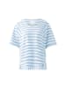Oui Shirt lichtblauw/wit