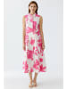 Oui Kleid in Weiß/ Pink