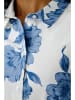 Oui Kleid in Weiß/ Blau