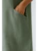 Oui Leinen-Kleid in Grün
