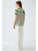 Oui Blouse groen/wit