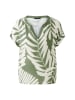 Oui Blouse groen/wit