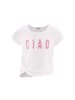 happy girls by Eisend Shirt in Weiß/ Pink