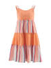 happy girls by Eisend Jurk oranje/meerkleurig