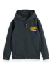 Scotch & Soda Sweatjacke in Anthrazit/ Gelb