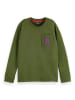 Scotch & Soda Longsleeve in Khaki/ Koralle