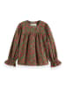 Scotch & Soda Bluse in Grün/ Pink