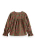Scotch & Soda Bluse in Grün/ Pink