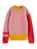 Scotch & Soda Sweter w kolorze jasnoróżowym ze wzorem