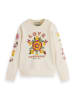 Scotch & Soda Sweatshirt in Creme/ Bunt