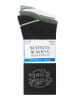 Scotch & Soda 3er-Set: Socken in Schwarz/ Weiß/ Grün