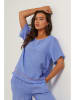 Le Monde du Lin Linnen blouse blauw