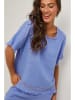 Le Monde du Lin Leinen-Bluse in Blau