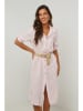 Rodier Lin Leinen-Kleid in Rosa