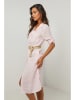 Rodier Lin Leinen-Kleid in Rosa