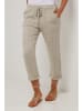 Le Monde du Lin Leinen-Caprihose in Beige