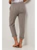 Le Monde du Lin Leinen-Caprihose in Beige