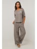 Le Monde du Lin Leinen-Bluse in Grau