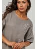Le Monde du Lin Leinen-Bluse in Grau