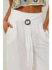 Le Monde du Lin Linnen broek wit