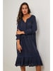 Le Monde du Lin Leinen-Kleid in Dunkelblau