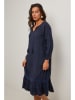 Le Monde du Lin Leinen-Kleid in Dunkelblau