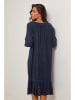 Le Monde du Lin Leinen-Kleid in Dunkelblau
