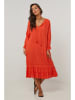 Le Monde du Lin Leinen-Kleid in Orange